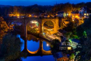 Knaresbrough Viaduct Night Reflections